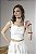 Blusa Cropped Feminina Com Alça Larga Regulável E Detalhe Frente - Imagem 7