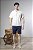 Camisa Masculina Manga Curta Em Algodão Gola Havaiana - Imagem 17