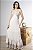 Vestido Longo Com Bordados E Alça Com Amarração - Imagem 4