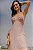 Vestido Longo Com Bordados E Alça Com Amarração - Imagem 1