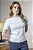Blusa Tricot Feminina Manga Curta Com Gola E Barra Ondulada - Imagem 2