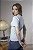 Blusa Tricot Feminina Manga Curta Com Gola E Barra Ondulada - Imagem 6