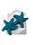 Brinco Estrela Azul Esverdeado - Imagem 1