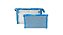 Kit Necessaire Com 2 Peças Coração - Azul - Imagem 1