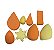 Kit com 8 Esponjas Diversas - Dafu (CORES ENVIADAS ALEATÓRIAMENTE) - Imagem 2