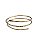 Bracelete Dourado 3 linhas - Imagem 1