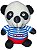 Pelúcia - Panda roupa listrada feliz - Imagem 1