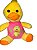 Pelúcia - Pato Arrepiado(Te amo Com Pato) - Imagem 1