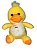 Pelúcia -Pato arrepiado com pato realista na barriga - Imagem 1