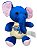 Pelúcia -Elefante azul com elefante indiano na barriga - Imagem 1