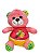 Pelúcia -Urso rosa com abelha na barriga - Imagem 1