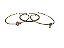 KIT DE PULSEIRA B6 - DOURADA - Imagem 1
