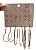 CARTELA DE BRINCOS 12 PARES - N8 - DOURADO - Imagem 1