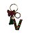 CHAVEIRO VERDE LETRA V - (pingente borboleta) - Imagem 1