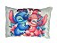 TRAVESSEIRO STITCH - CASAL COM FLORES - Imagem 1
