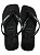SANDÁLIA INSPIRAÇÃO HAVAIANAS - PRETO COM DETALHES BRANCO - Imagem 1