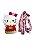 BOLSINHA HELLO KITTY - VESTIDO VERMELHO - Imagem 1