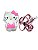 BOLSINHA HELLO KITTY - ROSA COM BRANCO - Imagem 1