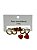KIT DE BRINCO AB 5 - DOURADO(VERMELHO) - Imagem 1
