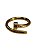 ANEL FORMATO PREGO - DOURADO - Imagem 1