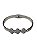 Bracelete Prata Trevo Branco - P51 - Imagem 1