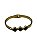 Bracelete Dourado Trevo Preto - P51 - Imagem 1