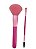 Kit de Pincéis | Pincel Para PÓ + Pincel Chanfrado com Escova - Ruby Anjo | Pink - Imagem 1