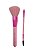 Kit de Pincéis | Pincel Para PÓ + Pincel Chanfrado com Escova - Ruby Anjo | Rosa Bebê - Imagem 1