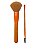 Kit de Pincéis | Pincel Para PÓ + Pincel Chanfrado com Escova - Ruby Anjo | Laranja - Imagem 1