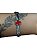 Bracelete De Punho - BR042 | Prata Com Vermelho - Imagem 1