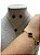 Kit | Colar+Brinco+Pulseira - BR71 | Dourado com Preto - Imagem 1