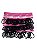 Kit Elástico De Cabelo Preto MF-4753 | Miss France - Imagem 1