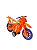 Moto de Brinquedo - Laranja - Imagem 1