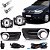 Kit Farol De Milha Palio Fire Economy 2011 2012 2013 2014 Moldura Cromada - Imagem 2
