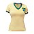 Camisa Retrô Feminina Brasil - Gola V Amarela - Imagem 1