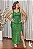Vestido longuete em paête verde Tam G - Imagem 1