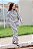 Conjunto em moletinho listras pretas G - Imagem 1