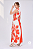 VESTIDO M LARANJA ESTAMPADO - Imagem 2