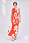 VESTIDO M LARANJA ESTAMPADO - Imagem 1