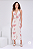 VESTIDO G BEGE BORDADO  DE LINHO - Imagem 1