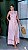 VESTIDO ROSA LONGUETE , RENDA GRIPIUR - Imagem 1