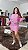 Conjunto Tweed Xadrez Poodle Peed Rosa G - Imagem 2
