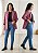 Blazer Xadrez Rosa Cinza Flanelado Tamanho 42 - Imagem 1