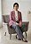 Blazer Xadrez Rosa Cinza Flanelado Tamanho 42 - Imagem 3