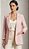 Blazer Rosê Feminino Moletom Forro Cetim M - Imagem 3