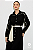 Vestido Preto Longo Fluido com Botões Frontal G - Imagem 2