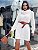 Vestido Tricot Feminino Manga Longa Off White - Imagem 1