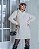 Vestido Tricot Feminino Manga Longa Off White - Imagem 2
