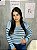 Blusa manga longa listrada - Imagem 6