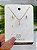 Conjunto colar e brinco ponto de luz navete cristal banhado em ouro 18k - Imagem 1
